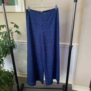Wide Leg Royal Blue Pant